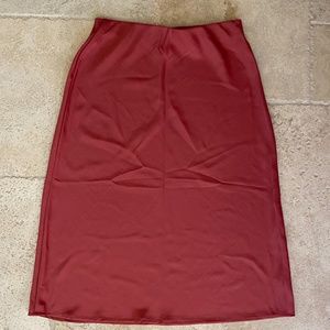 Dusty Rose Slip Skirt